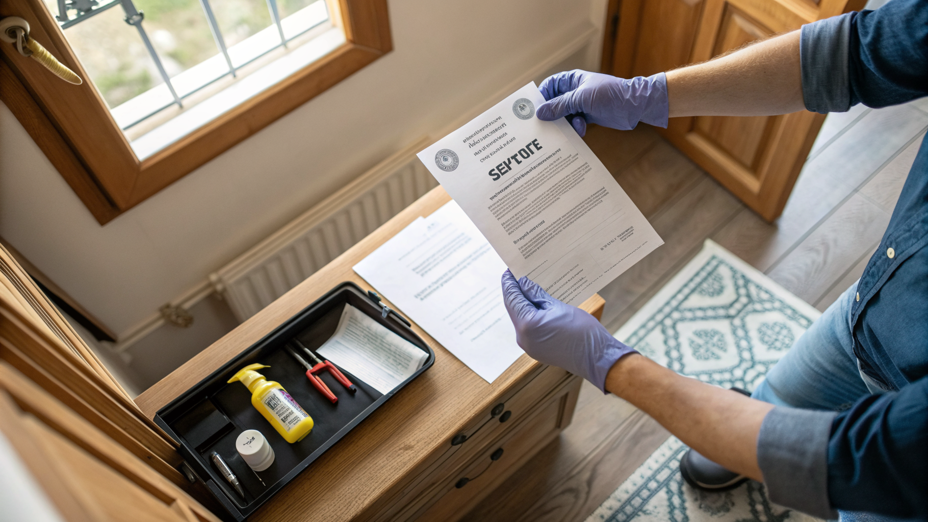 Devis de désinsectisation certifié Certibiocide examiné par un technicien professionnel