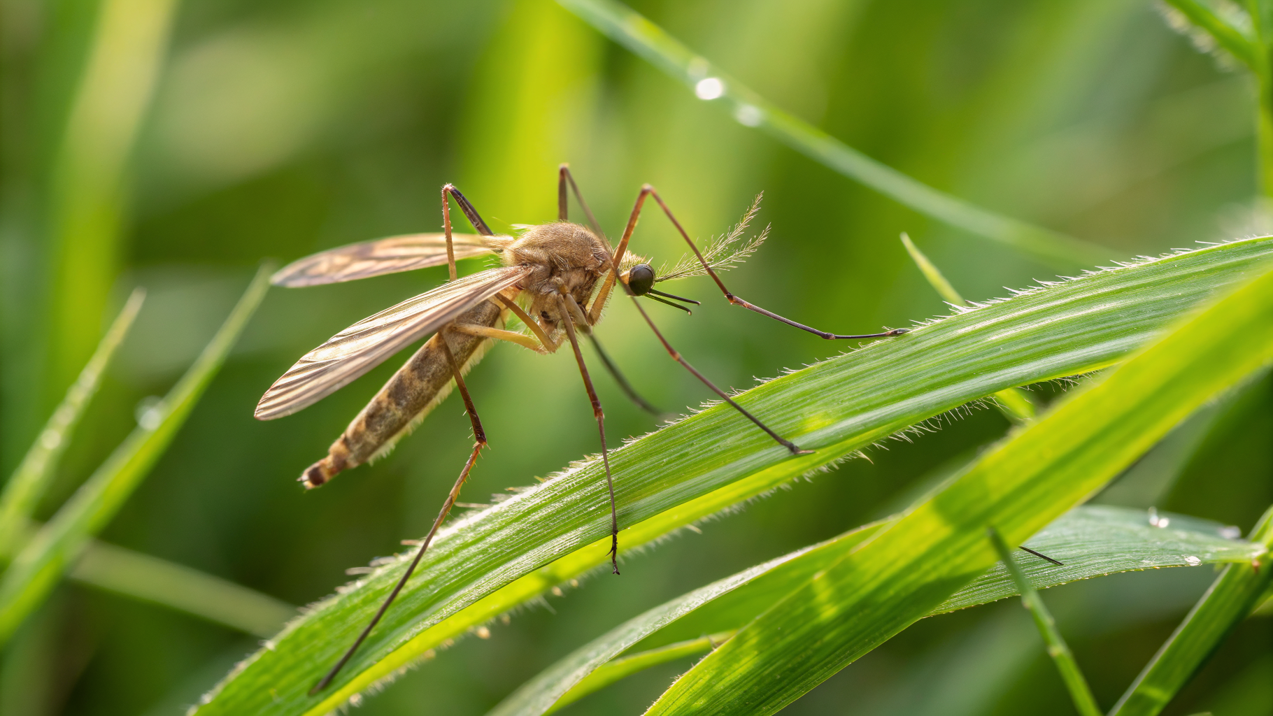 Moustique femelle (Culex pipiens) au repos — durée de vie et cycle de vie du moustique