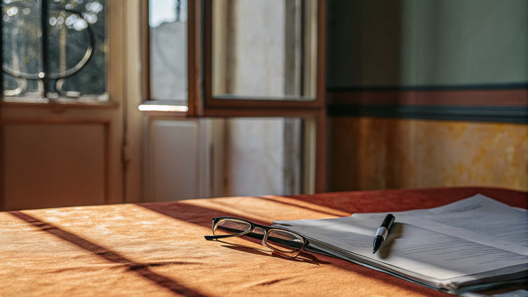 Documents de location — bail, rapport de diagnostic punaises de lit et devis de traitement posés sur une table dans un appartement français