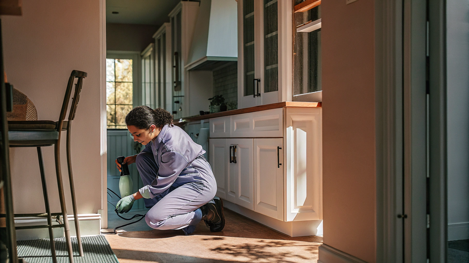 Technicienne Sanalia en intervention