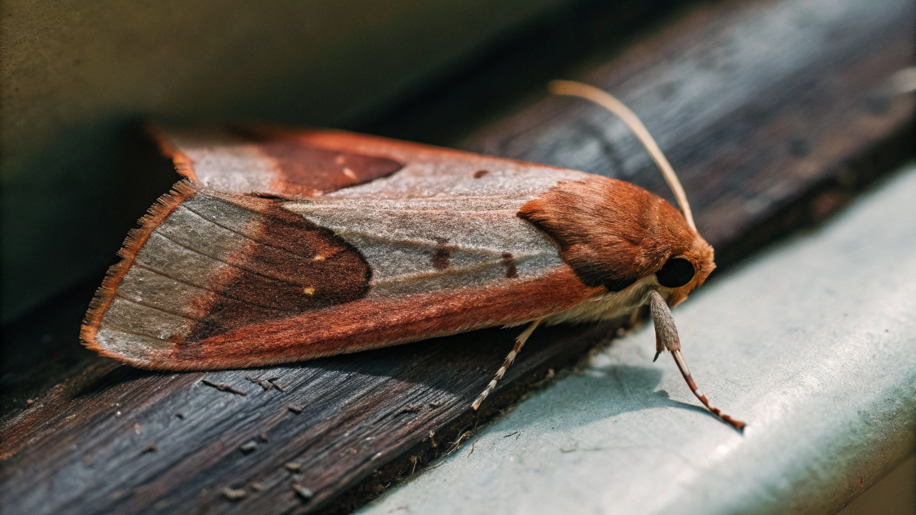 Anatomie de la pyrale indienne (Plodia interpunctella) — vue dorsale