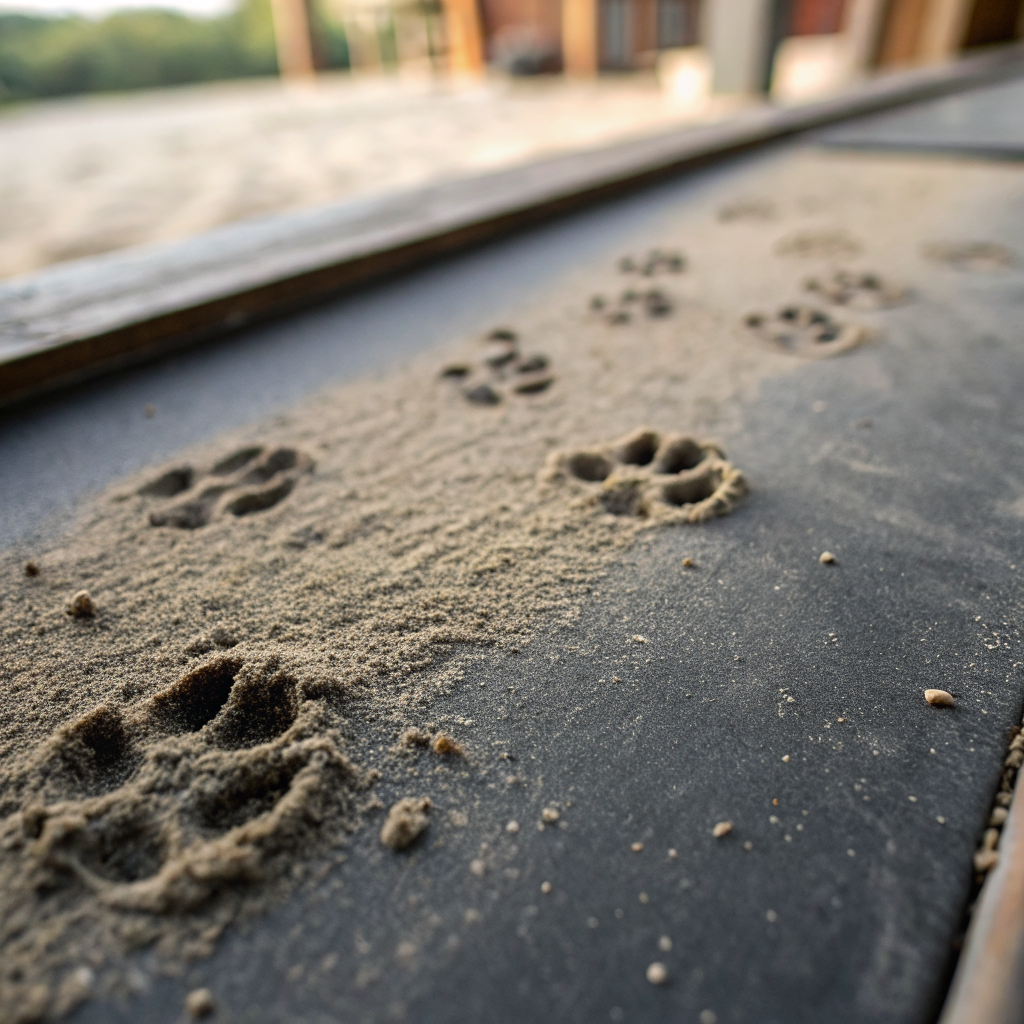 Empreintes de pattes de rat