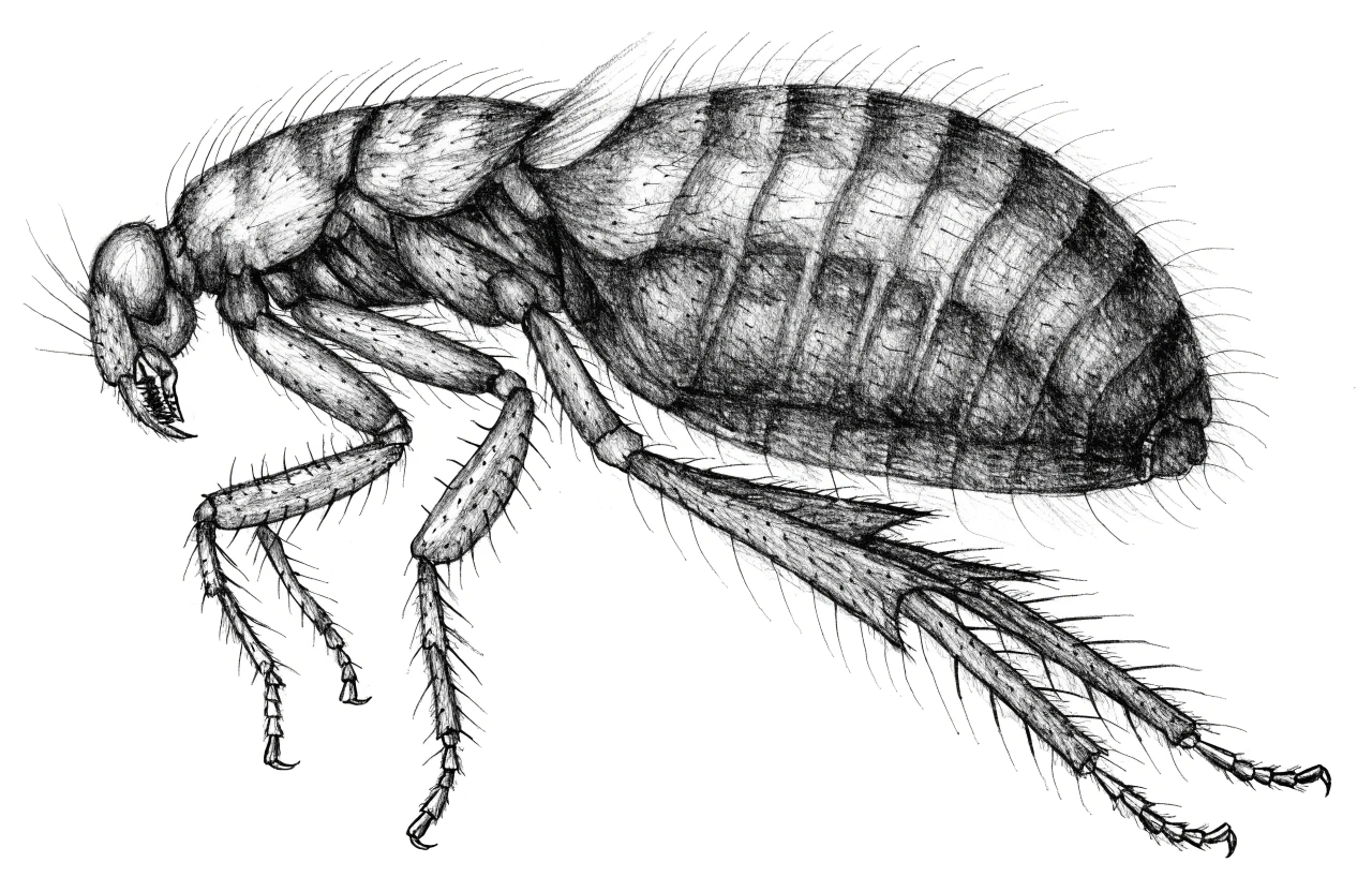 Puce de l'homme — Pulex irritans