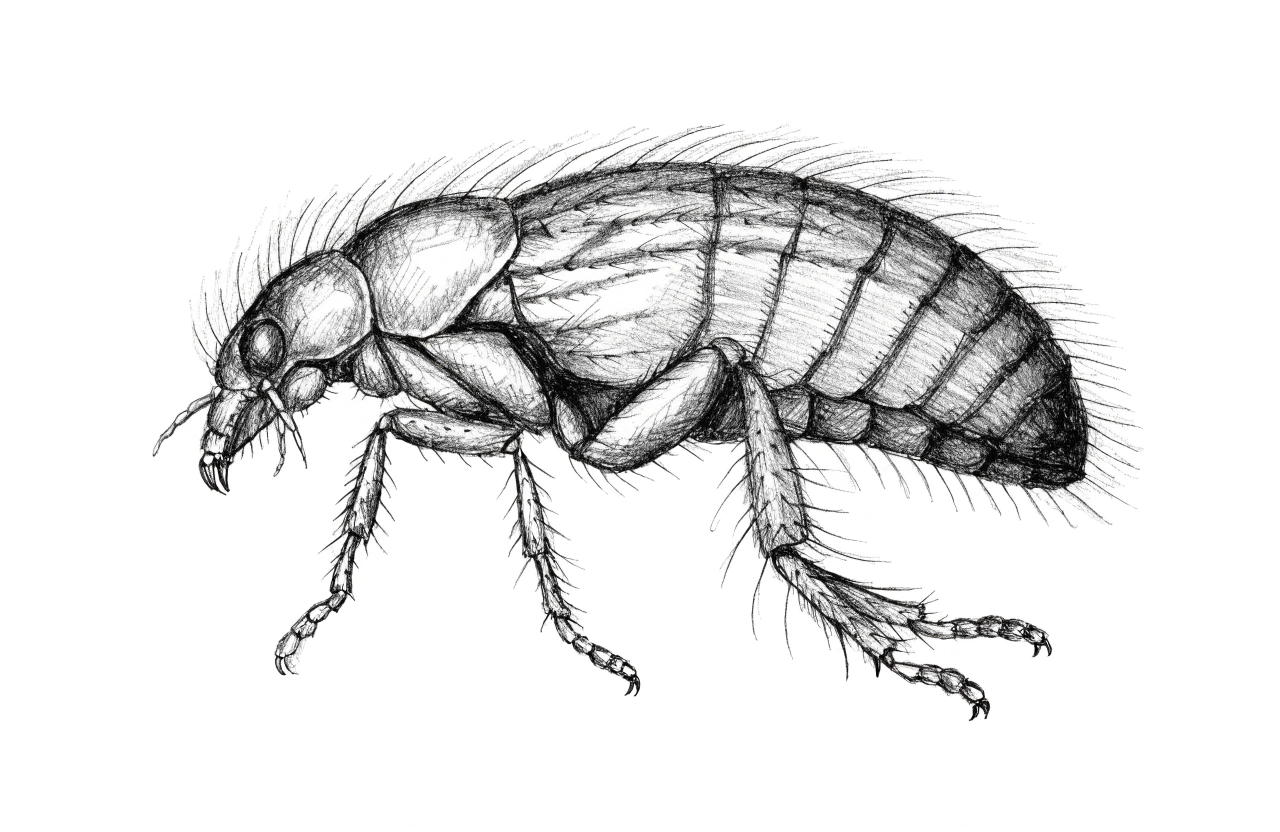 Puce du rat — Xenopsylla cheopis